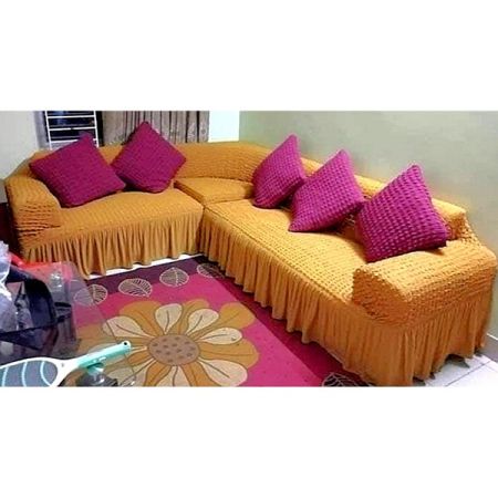 Hatil sofa set with corner sofa cover